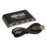 Tripp Lite USB 2.0 Hub, 4 Ports, Black/Silver (TRPU225004R) Each