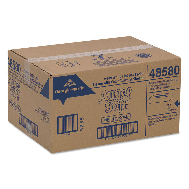 Georgia Pacific® Professional Premium Facial Tissues in Flat Box, 2-Ply, White, 100 Sheets, 30 Boxes/Carton (GPC48580CT)