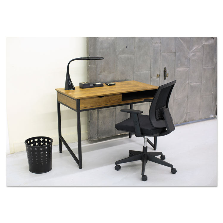Safco® Bubble Wastebaskets, 6 gal, Steel, Black (SAF9740BL) Each