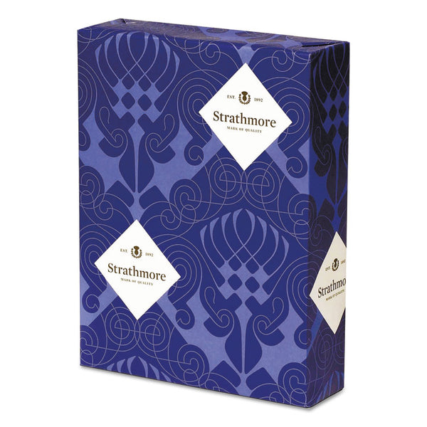 Strathmore Writing 25% Cotton Business Stationery, 90 Bright, 24 lb Bond Weight, 8.5 x 11, Bright White, Wove Finish, 500/Ream (STT300220) Each