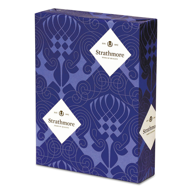 Strathmore Writing 25% Cotton Business Stationery, 90 Bright, 24 lb Bond Weight, 8.5 x 11, Bright White, Wove Finish, 500/Ream (STT300220) Each