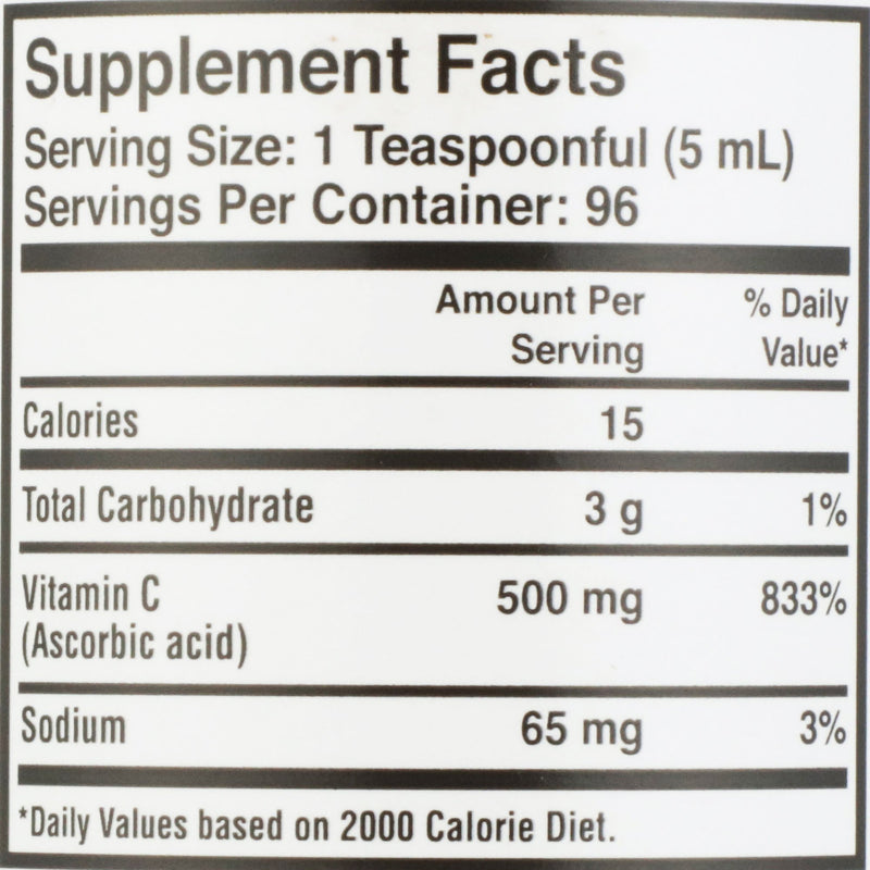 Geri-Care® Vitamin C Supplement Ascorbic Acid 500 mg Strength Liquid 16 oz. (703057_EA) 1/EA