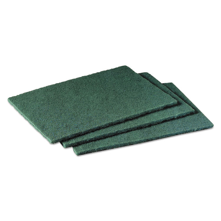 Scotch-Brite™ PROFESSIONAL Commercial Scouring Pad 96, 6 x 9, Green, 10/Pack (MMM96CC)