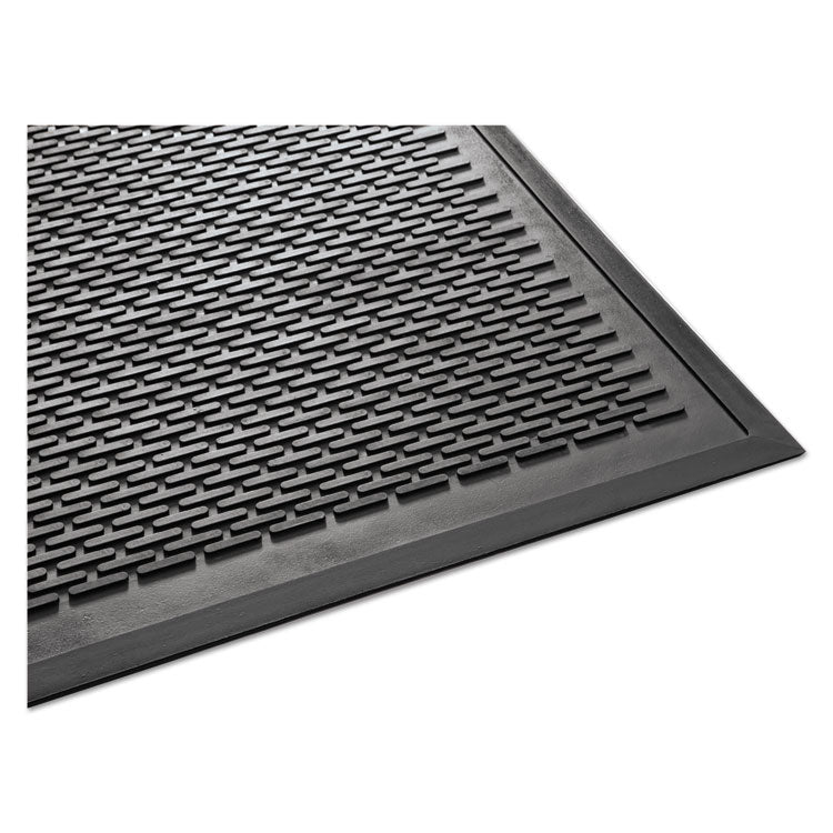 Guardian Clean Step Outdoor Rubber Scraper Mat, Polypropylene, 36 x 60, Black (MLL14030500)