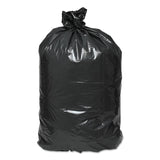 Earthsense® Commercial Linear Low Density Recycled Can Liners, 56 gal, 1.25 mil, 43" x 48", Black, 10 Bags/Roll, 10 Rolls/Carton (WBIRNW4750) Case of 100