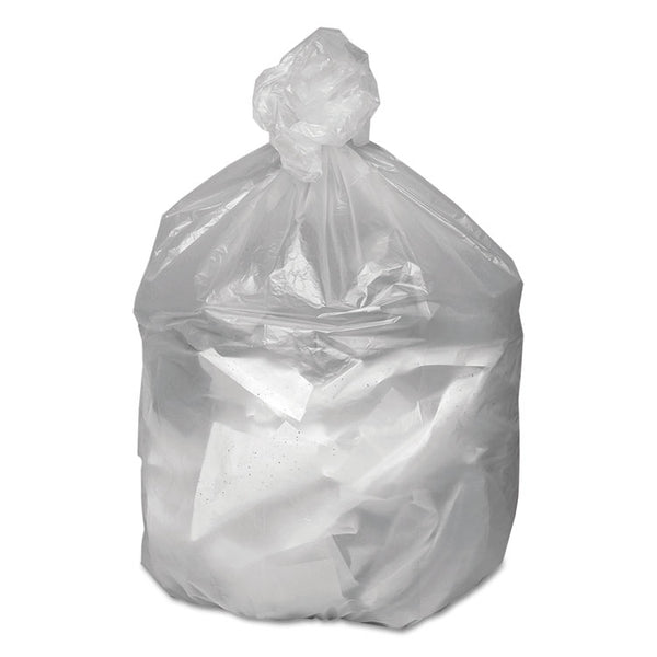 Good 'n Tuff® Waste Can Liners, 30 gal, 8 microns, 30" x 36", Natural, 25 Bags/Roll, 20 Rolls/Carton (WBIGNT3037) 20 Rolls
