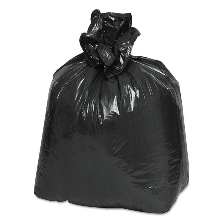 Earthsense® Commercial Linear Low Density Recycled Can Liners, 10 gal, 0.85 mil, 24" x 23", Black, 25 Bags/Roll, 20 Rolls/Carton (WBIRNW2410) Case of 500
