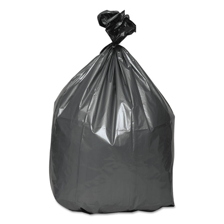 Platinum Plus® Can Liners, 60 gal, 1.55 mil, 39" x 56", Gray, 10 Bags/Roll, 5 Rolls/Carton (WBIPLA6070) Case of 50
