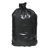 Earthsense® Commercial Linear Low Density Recycled Can Liners, 45 gal, 2 mil, 40" x 46", Black, 10 Bags/Roll, 10 Rolls/Carton (WBIRNW4620) Case of 100