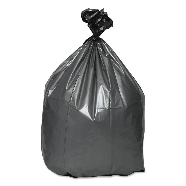 Platinum Plus® Can Liners, 56 gal, 1.55 mil, 43" x 48", Gray, 10 Bags/Roll, 5 Rolls/Carton (WBIPLA4770) Case of 50