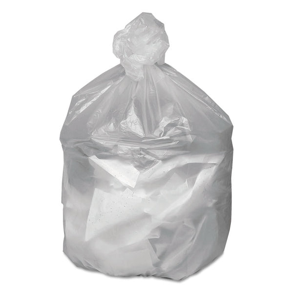 Good 'n Tuff® Waste Can Liners, 16 gal, 6 microns, 24" x 31", Natural, 50 Bags/Roll, 20 Rolls/Carton (WBIGNT2433) Case of 1000