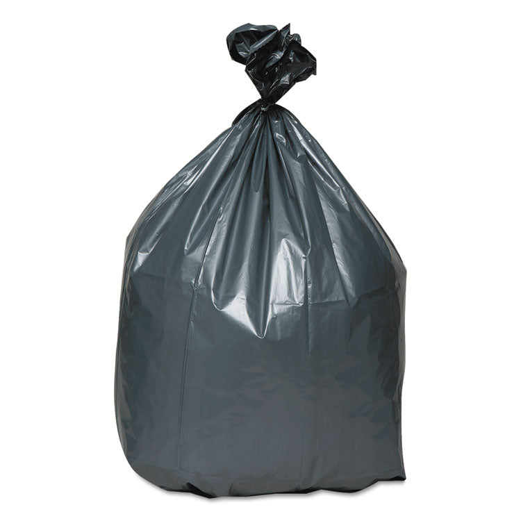 Platinum Plus® Can Liners, 33 gal, 1.35 mil, 33" x 40", Gray, 10 Bags/Roll, 10 Rolls/Carton (WBIPLA4070) Case of 100