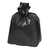 Earthsense® Commercial Linear Low Density Recycled Can Liners, 16 gal, 0.85 mil, 24" x 33", Black, 25 Bags/Roll, 20 Rolls/Carton (WBIRNW3310) Case of 500