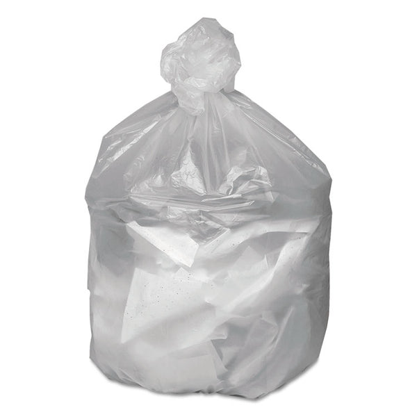 Good 'n Tuff® Waste Can Liners, 33 gal, 9 microns, 33" x 39", Natural, 25 Bags/Roll, 20 Rolls/Carton (WBIGNT3340) 20 Rolls
