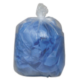 Earthsense® Commercial Linear Low Density Clear Recycled Can Liners, 60 gal, 1.5 mil, 38" x 58", Clear,10 Bags/Roll, 10 Rolls/Carton (WBIRNW5815C) Carton of 100