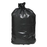 Earthsense® Commercial Linear Low Density Recycled Can Liners, 33 gal, 1.25 mil, 33" x 39", Black, 10 Bags/Roll, 10 Rolls/Carton (WBIRNW4050) Case of 100