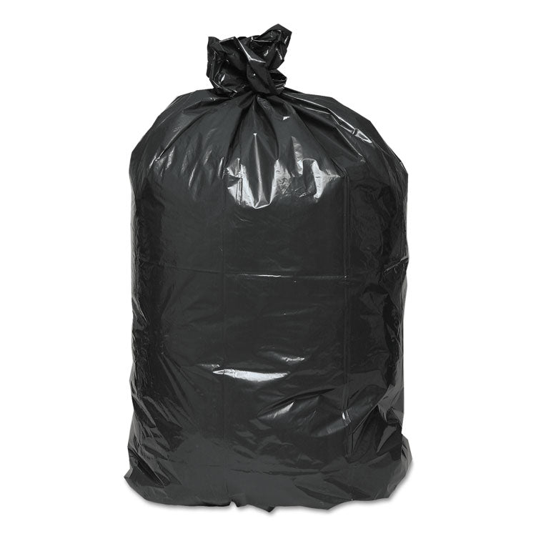 Earthsense® Commercial Linear Low Density Recycled Can Liners, 33 gal, 1.25 mil, 33" x 39", Black, 10 Bags/Roll, 10 Rolls/Carton (WBIRNW4050) Case of 100