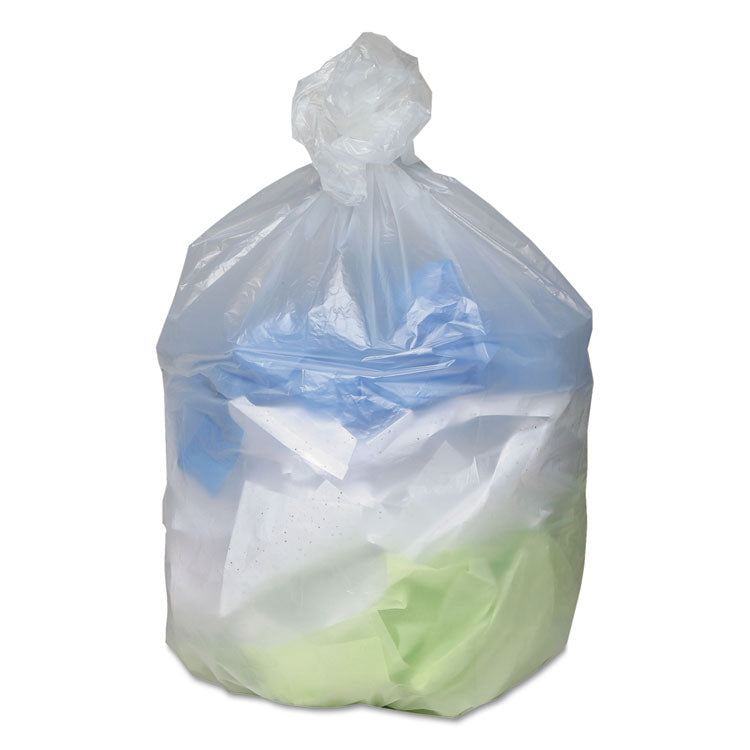 Ultra Plus® Can Liners, 60 gal, 14 microns, 38" x 60", Natural, 20 Bags/Roll, 10 Rolls/Carton (WBIHD386014N) Case of 200