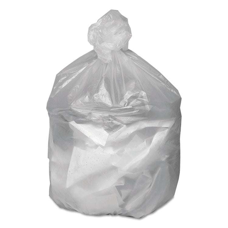 Good 'n Tuff® Waste Can Liners, 60 gal, 12 microns, 38" x 58", Natural, 20 Bags/Roll, 10 Rolls/Carton (WBIGNT3860) Case of 200