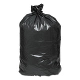 Earthsense® Commercial Linear Low Density Recycled Can Liners, 60 gal, 1.25 mil, 38" x 58", Black, 10 Bags/Roll, 10 Rolls/Carton (WBIRNW6050) Case of 100