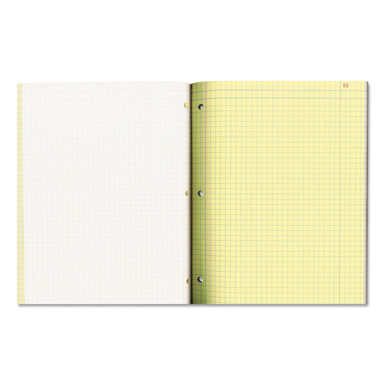 National® Duplicate Laboratory Notebooks, Stitched Binding, Quadrille Rule (4 sq/in), Brown Cover, (200) 11 x 9.25 Sheets (RED43649) Each