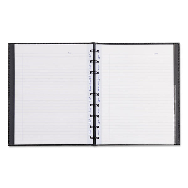 Blueline® MiracleBind Notebook, 1-Subject, Medium/College Rule, Black Cover, (75) 9.25 x 7.25 Sheets (REDAF915081)
