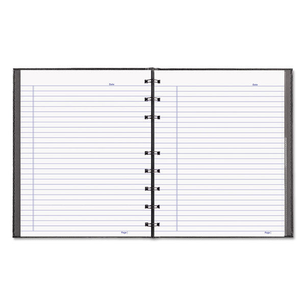 Blueline® NotePro Notebook, 1-Subject, Narrow Rule, Black Cover, (75) 9.25 x 7.25 Sheets (REDA7150BLK)