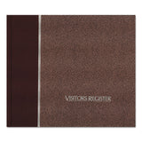 National® Hardcover Visitor Register Book, Burgundy Cover, 9.78 x 8.5 Sheets, 128 Sheets/Book (RED57803) Each