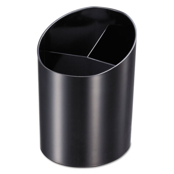 Officemate Recycled Big Pencil Cup, Plastic, 4.25 x 4.5 x 5.75, Black (OIC26042) Each
