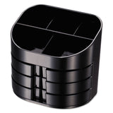 Officemate Double Supply Organizer, 11-Compartments, 6 Drawers, Plastic, 6.5 x 4.75 x 5.75, Black (OIC22822) Each