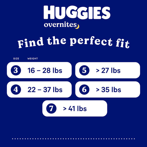 Huggies® Overnites Unisex Baby Diaper Size 7 Disposable Heavy Absorbency (1254304_PK) 13/PK