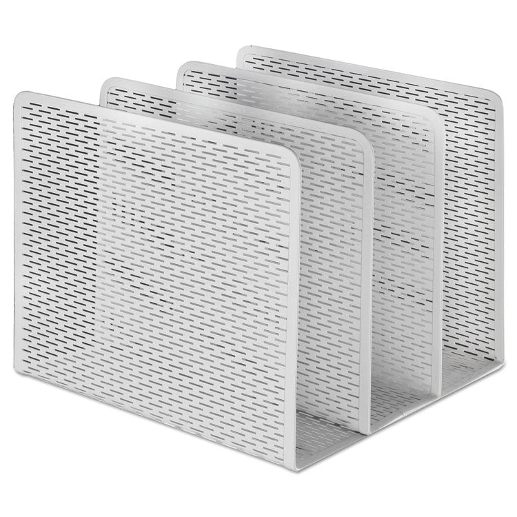 Artistic® Urban Collection Punched Metal File Sorter, 3 Sections, Letter Size Files, 8" x 8" x 7.25", White (AOPART20009WH) Each