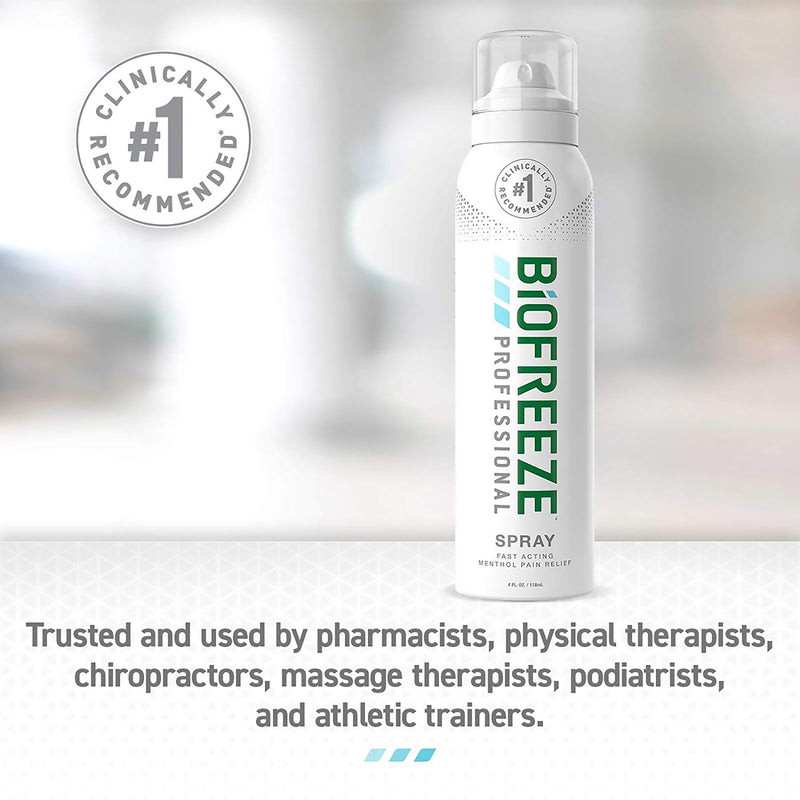 Biofreeze® Professional 360° Topical Pain Relief 10.5% Strength Menthol Spray 4 oz. (1027521_CS) 72/CS