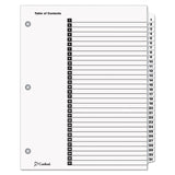 Cardinal® OneStep Printable Table of Contents and Dividers, 31-Tab, 1 to 31, 11 x 8.5, White, White Tabs, 1 Set (CRD60113)