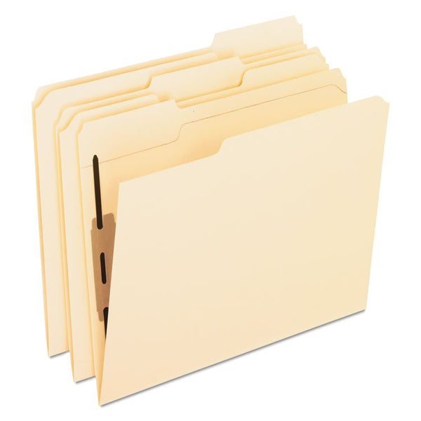 Pendaflex® Manila Fastener Folders with Bonded Lesspace Fasteners, 2 Fasteners, Letter Size, Manila Exterior, 50/Box (PFXM13U13) Each