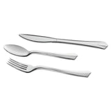 WNA Reflections Heavyweight Plastic Utensils, Fork, Silver, 7", 40/pack (WNAREF320FKPK) Pack of 40