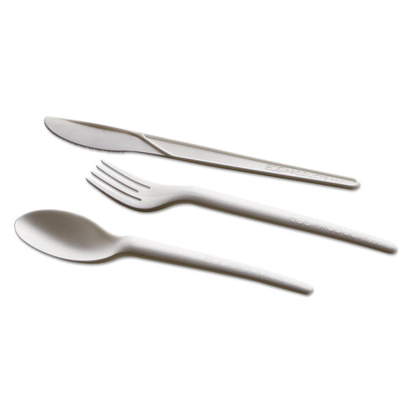 WNA EcoSense Renewable Plant Starch Cutlery, Fork, 7", 50/Pack (WNAEPS002PK)