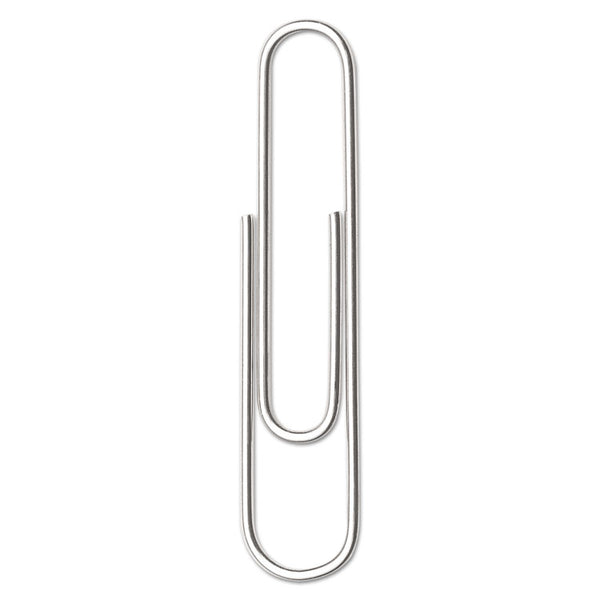 ACCO Paper Clips, #1, Smooth, Silver, 100 Clips/Box, 10 Boxes/Pack (ACC72380)