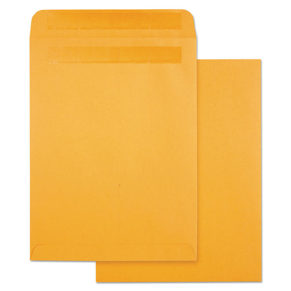 Quality Park™ High Bulk Self-Sealing Envelopes, #10 1/2, Cheese Blade Flap, Redi-Seal Adhesive Closure, 9 x 12, Brown Kraft, 100/Box (QUA43563) Box of 100