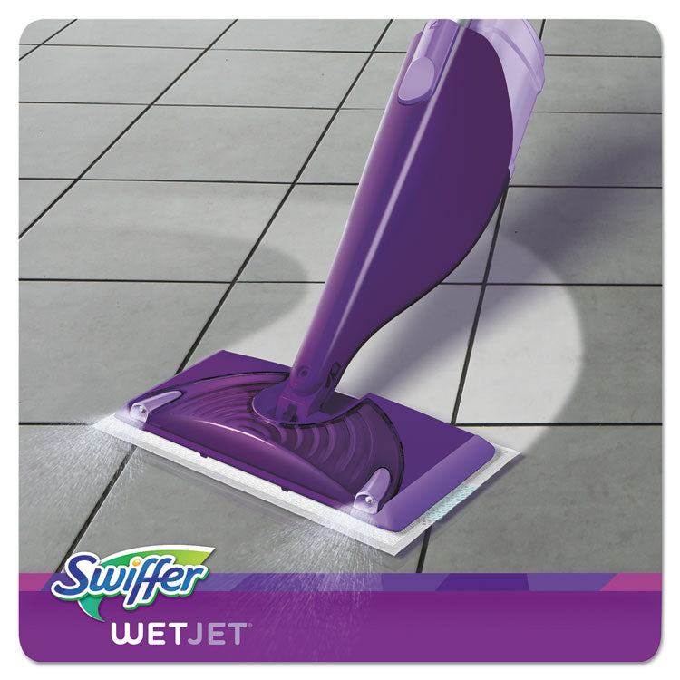 Swiffer® WetJet Mop, 11 x 5 White Cloth Head, 46" Purple/Silver Aluminum/Plastic Handle (PGC92811KT)