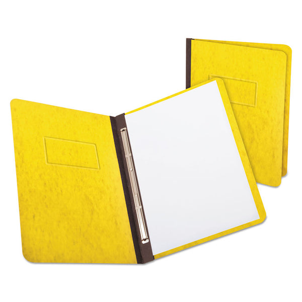Oxford™ Heavyweight PressGuard and Pressboard Report Cover w/ Reinforced Side Hinge, 2-Prong Metal Fastener, 3" Cap, 8.5 x 11, Yellow (OXF12709)