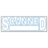 Universal® Message Stamp, SCANNED, Pre-Inked One-Color, Blue (UNV10157) Each