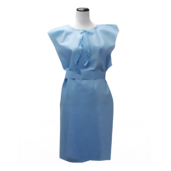 HPK Industries Patient Exam Gown Medium Blue Disposable (168934_EA) 1/EA