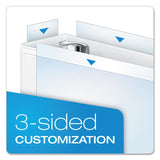 Cardinal® ExpressLoad ClearVue Locking D-Ring Binder, 3 Rings, 2" Capacity, 11 x 8.5, White (CRD49120)