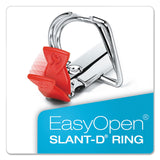 Cardinal® FreeStand Easy Open Locking Slant-D Ring Binder, 3 Rings, 5" Capacity, 11 x 8.5, White (CRD43150)