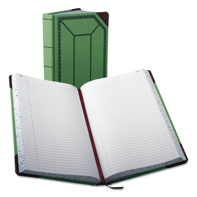 Boorum & Pease® Account Record Book, Record-Style Rule, Green/Black/Red Cover, 12.13 x 7.44 Sheets, 500 Sheets/Book (BOR6718500R) Each