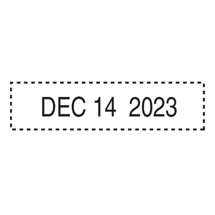 Trodat® Professional Date Stamp, Self-Inking, 1.63" x 0.38", Black (USST5030) Each