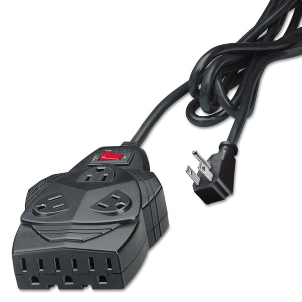Fellowes® Mighty 8 Surge Protector, 8 AC Outlets, 6 ft Cord, 1,300 J, Black (FEL99090)