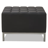 Alera® Alera QUB Series Ottoman, 26.38w x 21.5d x 17.5h, Black (ALEQB8216)