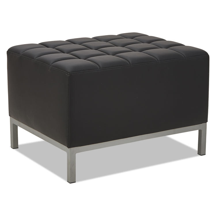 Alera® Alera QUB Series Ottoman, 26.38w x 21.5d x 17.5h, Black (ALEQB8216)